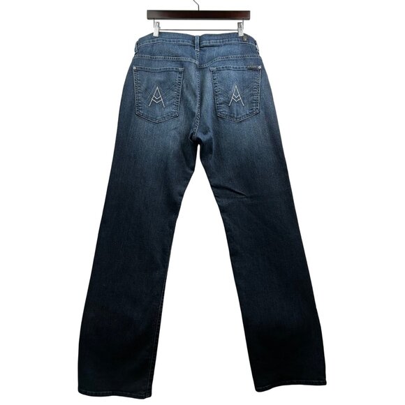 7 For All Mankind Austyn Men's‎ Relaxed Fit Jeans Made in USA  Y2K Era Sz 36 - Picture 4 of 10